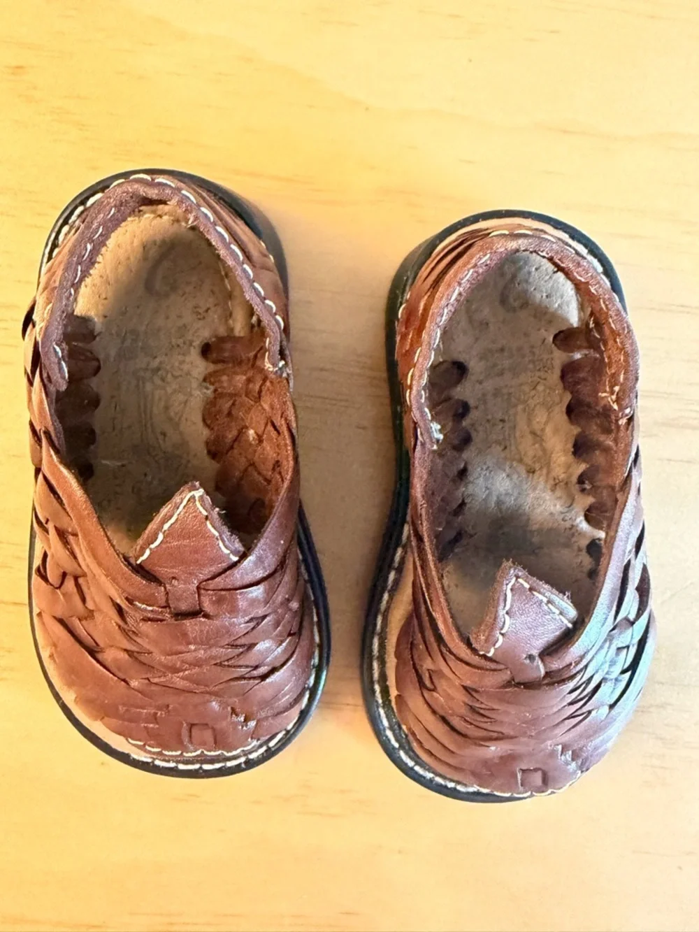 Baby handmade Woven Leather Sandals - Classic Huarache Style